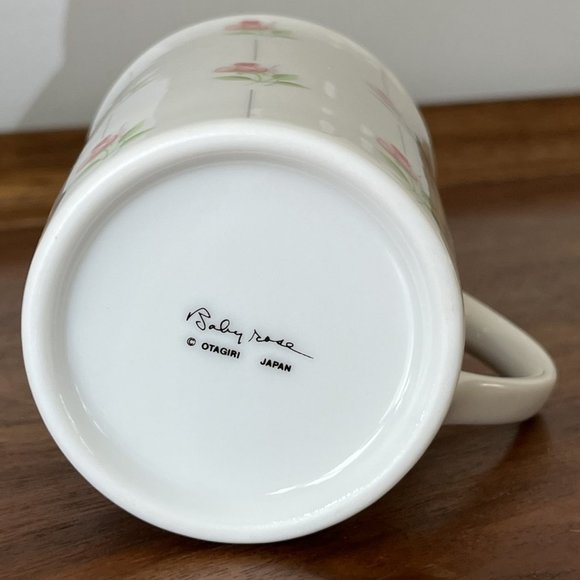 Otagiri "Baby Rose" Porcelain Vintage Mug Gold Rim Pink Flowers Made in Japan - Picture 6 of 9